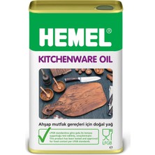 HEMEL 1 Lt Doğal Yağ Ahşap Mutfak Gereçleri İçin Kokusuz ve LFGB Sertifikalı