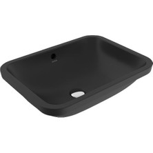 Bocchi Scala Tezgah Altı Lavabo 55 cm Mat Siyah