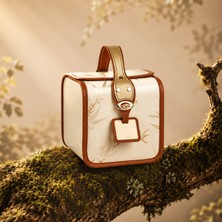 Shayen Paris Golden Leaf Luxe Makyaj Çantası ve Hediye Kutusu