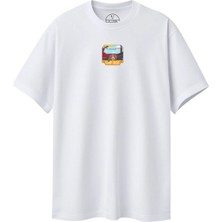 Velvoria Unisex Oversize Beyaz Dude T-Shirt