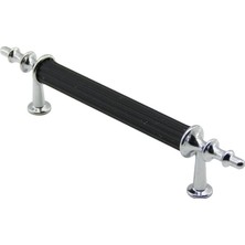 Go İthalat 10 Adet Krom - Siyah Boru Kulp 9.6cm (5517)