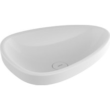 Bocchi Etna Tezgah Üstü Lavabo 58 cm Parlak Beyaz