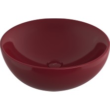 Bocchi Venezia Çanak Lavabo 45 cm Parlak Burgonya Bordosu