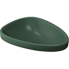 Bocchi Etna Tezgah Üstü Lavabo 58 cm Mat Yeşil