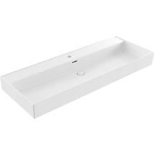 Bocchi Milano Lavabo 120 cm Parlak Beyaz