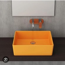 Bocchi Milano Çanak Lavabo 50 cm Parlak Mandalin Sarısı