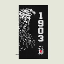Taç Lisanslı Beşiktaş Logo Microfiber Plaj Havlusu
