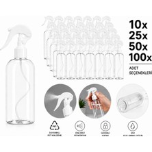 Özden Ambalaj 500 ml Şeffaf Sprey Şişe Pet Fısfıs Trigger Başlıklı