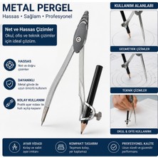 Elçi Avm Metal Pergel - Kalemli Metal Pergel