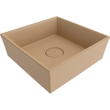 Bocchi Vessel Tezgah Üstü Lavabo 36X38 cm - Mat Kaşmir