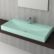Bocchi Scala Tezgah Üstü Lavabo 100 cm Mint Yeşil