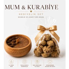Elg Mum ve Kahveli Kurabiye Hediyelik Set