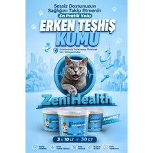 ZeniCat 3 Al 2 Öde! Erken Teşhis Kedi Kumu - Ince Taneli Topaklanan Renk Değiştiren Sağlık Takipli Tozsuz Kovalı