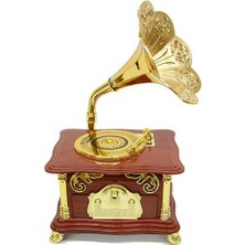 Yvz Store Gramofon Ayaklı Müzikli Vintage Müzik Kutusu Hediyelik