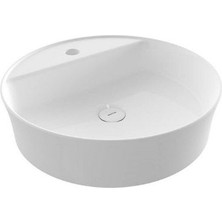 Bocchi Sottile Slim Line Yuvarlak 45 cm Lavabo Parlak Beyaz