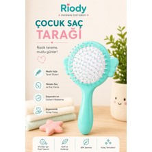 Riody Çocuk Saç Tarağı Yumuşak Uçlu Dolaşık Açıcı Hassas Saç Derisi Dostu Tarak