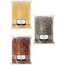 Zencefil Organik 3X170 Gr. Chia Tohumu Amaranth Amarant Kırmızı Kinoa 170'ŞER Gram 3 Paket