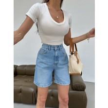 Aida Fashion Şehir Boy Denim Şort