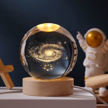 Yvz Store Toz Bulutu Tasarımlı Dekoratif Usb'li Gece Lambası