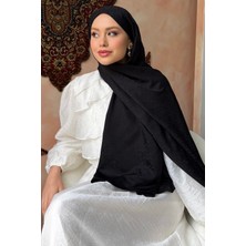 İmaj Butik Siyah Jakar Şal