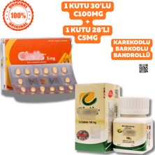 Protik CIALIS5MG 28'li 1 Kutu + CIALIS100MGHAP 30'lu Orjinal 100% Performans_uyarıcı_ereksiyon_kaldırıcı_prostat_sertleştirici CIALIS_VIAGRA_LIFTA_LEVITRA_KAMAGRA_VEGA_COBRA_100MG_5MG_20MG