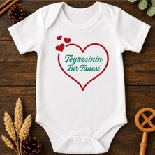 Eydu Baby Organik %100 Pamuk Teddy Bear Basketbol Baskılı Bebek Body Kısa Kollu Badi Çıtçıtlı Zıbın 5283