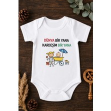 Eydu Baby en tatlı kardeş benim kardeşim yazılı body zıbın hediye yeni doğan anne baba amca dayıya