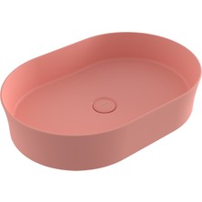 Bocchi Sottile Slim Oval 55X38 cm Lavabo Mat Somon