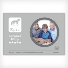 Rovi Advanced Parlak Fotoğraf Kağıdı 10X15cm 280Gsm 50Yp Profesyonel Yazıcılarla Uyumlu