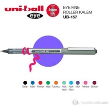 Uni-Ball Uni Roller Kalem Eye Ub-157 0.7 Mavi 1 Adet Paslanmaz Çelik Uç ile Güvenli Yazım Deneyimi