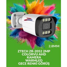Ztech 2mp Ahd Bullet Colorvu Camera 24/7 Full Time Color Night Vi