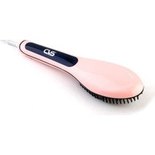 Pembe CVS Dn 7413 Saç Düzleştirici Fırça Seramik Yapı ile 230°C Isı ve Otomatik Kapanma Özelliği
