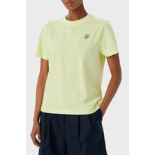 Tommy Hilfiger Pamuklu Logolu Regular Fit Bisiklet Yaka T Shirt Bayan T Shirt WW0WW48699 Zje