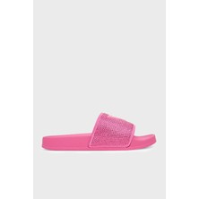 Guess Beach Taşlı Üçgen Logolu Terlik E6GZ16BB00F Bayan Terlik E6GZ16 BB00F G6J7