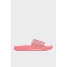 Guess Beach Taşlı Üçgen Logolu Terlik E6GZ16BB00F Bayan Terlik E6GZ16 BB00F FK0H