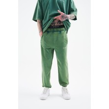 Machinist Clothing Erkek Relaxed Yıkamalı Eşofman Altı Yağ Yeşili