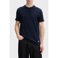 Tommy Jeans Logolu Pamuk Karışımlı Bisiklet Yaka T Shirt Erkek T Shirt DM0DM22529 C1G