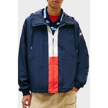 Tommy Jeans Oversize Fit Logolu Kapüşon Yaka Mont Erkek Mont DM0DM22736 C1G