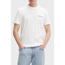 Tommy Jeans Pamuklu Sırt Baskılı Regular Fit Bisiklet Yaka T Shirt Erkek T Shirt DM0DM22547 Ybl