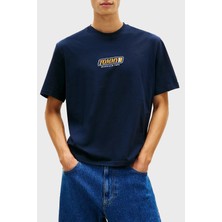 Tommy Jeans Logolu Pamuklu Regular Fit Bisiklet Yaka T Shirt Erkek T Shirt DM0DM22546 C1G