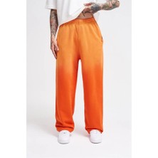 Machinist Clothing Erkek Grandient Yıkamalı Baggy Eşofman Altı Turuncu