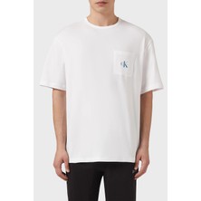 Calvin Klein % 100 Pamuk Relaxed Fit Bisiklet Yaka T Shirt LV00NM2972100 Erkek T Shirt LV00NM2972 100