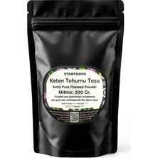 Zencefil Organik Keten Tohumu Tozu 200 Gr. Keten Tohumu Unu Sipariş Sonrası Taze Öğütme Superfoods
