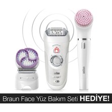 Braun Silk-épil 7 7885 SensoSmart Teknoloji Kablosuz Beyaz Epilatör 6 Ek Ataçmanlı Islak ve Kuru Kullanım