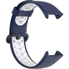 Sayemons Redmi Watch 2 Spor Delikli Kordon - Lacivert-Beyaz