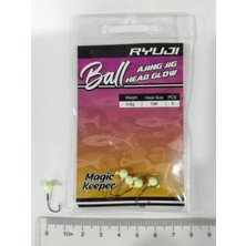 RYUJI Ball Ajıng Glow Jıghead Iğne No : 10