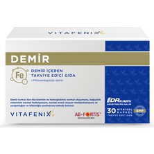 Vitafenix Demir İçeren Takviye Edici Gıda 30 Kapsül AB-Fortis Ferrik Sakkarat Türkiye Menşeli