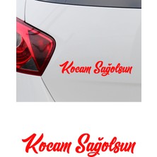 New Jargon Kocam Sağolsun Oto Sticker Araba Cam Sticker 15X3CM