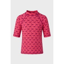 Slipstop Almina Junior Baskılı Uv Korumalı Kısa Kollu T Shirt Kız Çocuk T Shirt ST2611000008