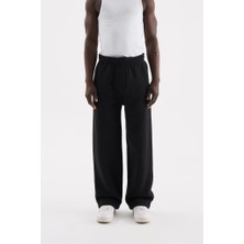 Machinist Clothing Erkek Oversize Baggy Eşofman Altı Siyah